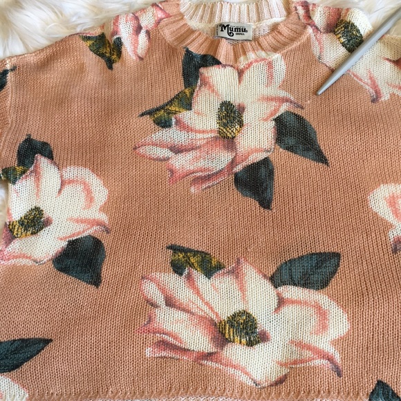 Show Me Your Mumu Cropped Varsity Sweater- in Southern Magnolia Knit - Picture 12 of 12